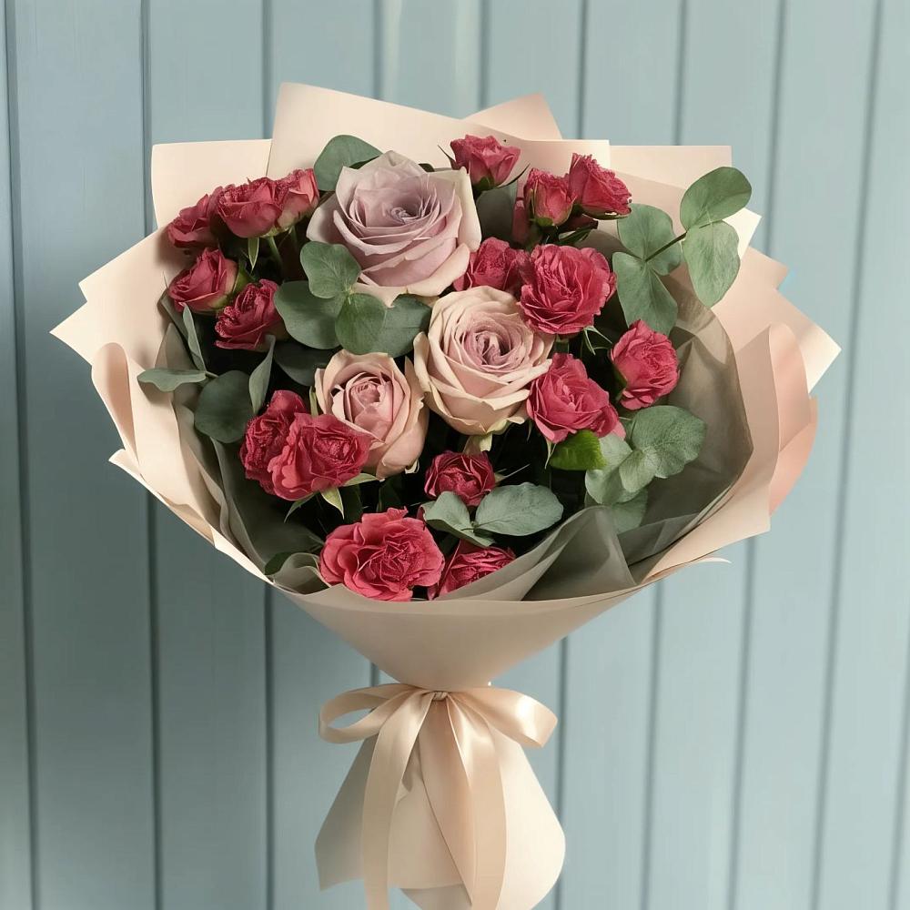 Букет цветов из: Гвоздики и Розы в Таштыпе