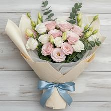 Букет цветов из:  Лизиантусы в Таштыпе