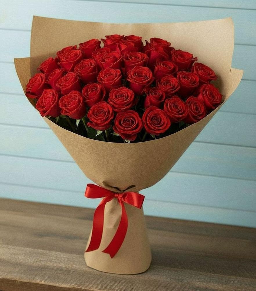 Букет Красные розы Милано в Таштыпе