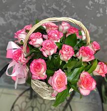 Цветочная композиция из Розы в корзине #REPLACE_PRED# Таштыпе