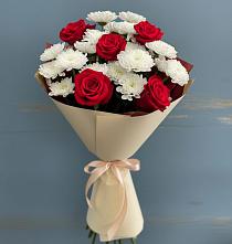 Букет цветов из:  Розы и Хризантемы в Таштыпе