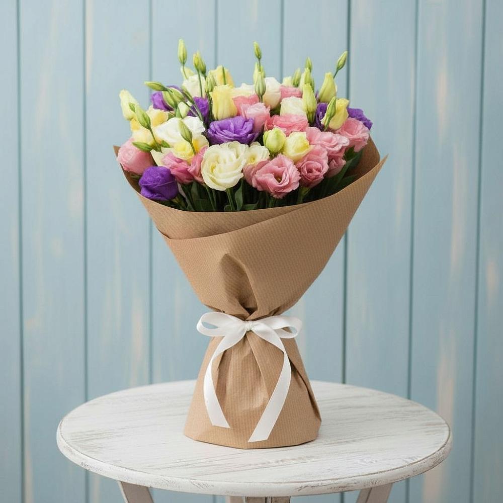 Букет цветов из: Лизиантусы в Таштыпе