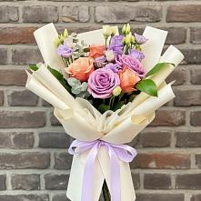 Букет цветов из:  Лизиантусы и Розы #REPLACE_PRED# Таштыпе