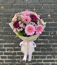 Букет цветов из:  Герберы и Хризантемы в Таштыпе