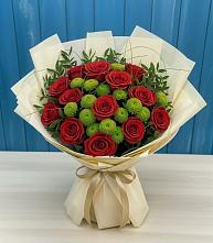 Букет цветов из:  Розы и Хризантемы #REPLACE_PRED# Таштыпе