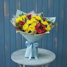 Букет цветов из:  Альстромерии и Хризантемы #REPLACE_PRED# Таштыпе