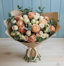 Букет цветов из:  Альстромерии и Розы в Таштыпе