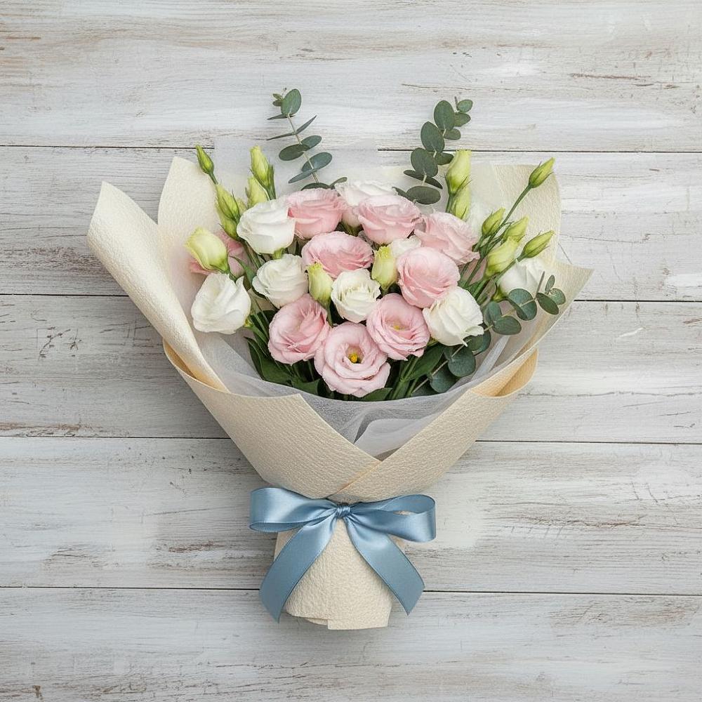 Букет цветов из: Лизиантусы в Таштыпе